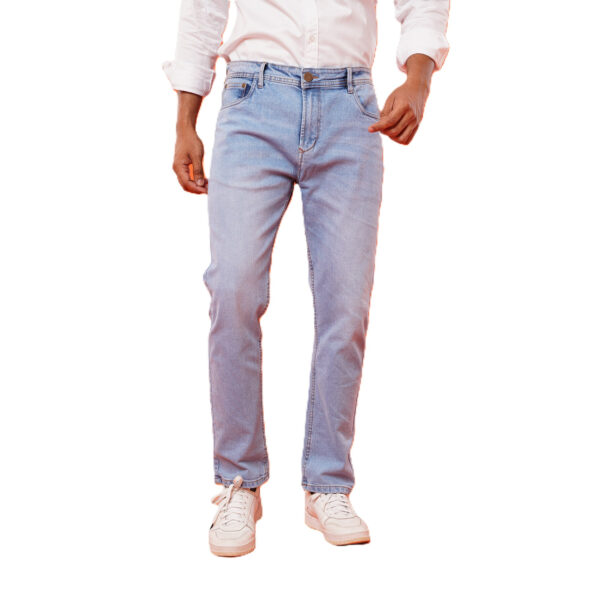 Men's Slim-Fit Light Blue Stretch Denim Jeans